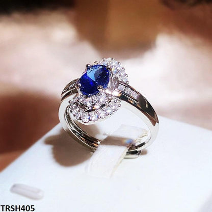 Sapphire Oval Step Adjustable Ring - Havenon Store