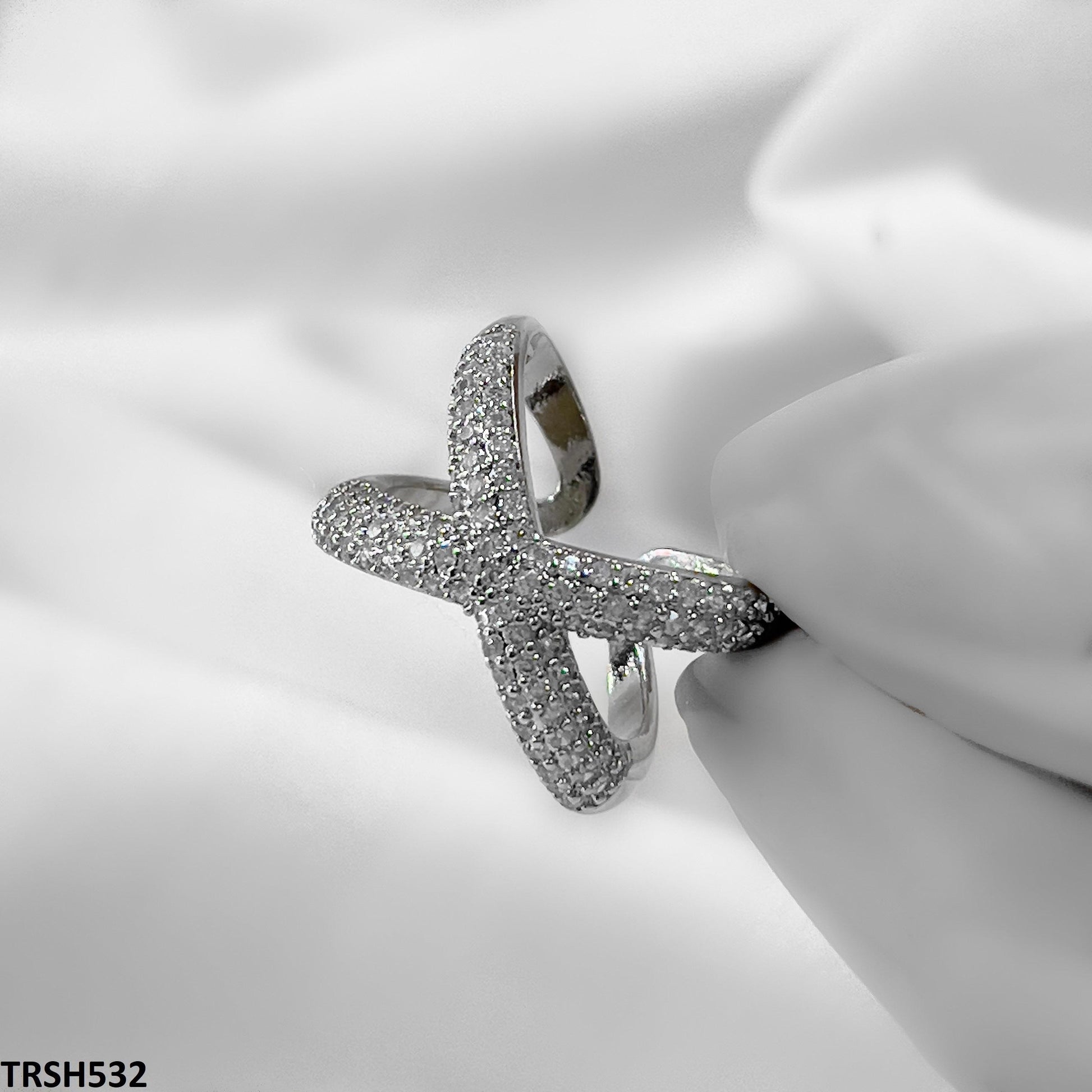 Adjustable Zircon Cross Ring - Havenon Store
