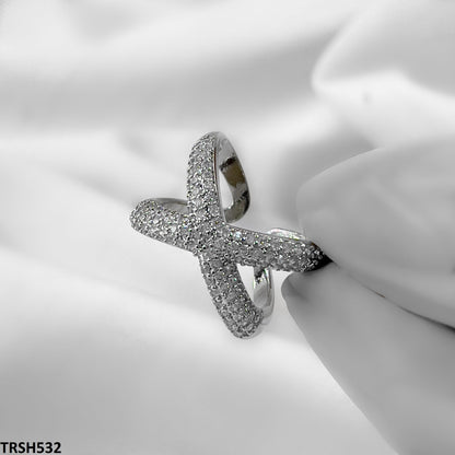 Adjustable Zircon Cross Ring - Havenon Store