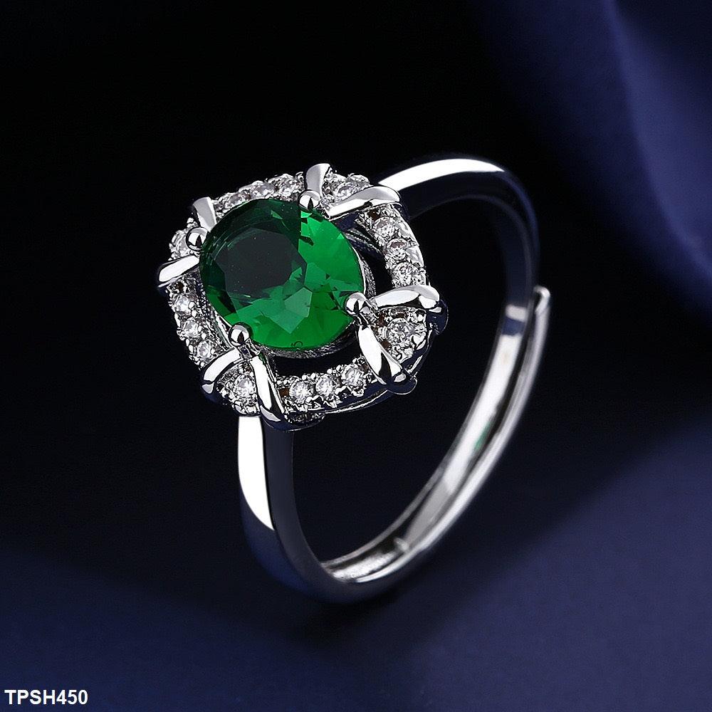 Emerald Oval Bracket Pendant Set - Havenon Store