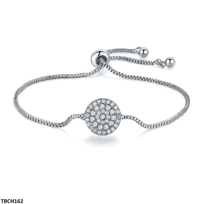 Adjustable silver-plated bracelet 