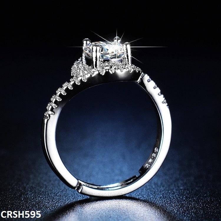 Silver Plated ZigZag Cathedral Ring - Havenon Store