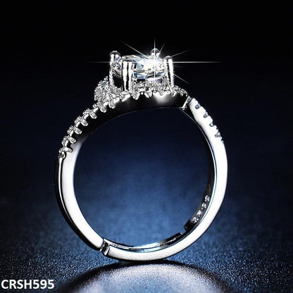 Silver Plated ZigZag Cathedral Ring - Havenon Store