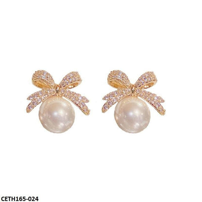 Bow Pearl Tops Pair - Havenon Store