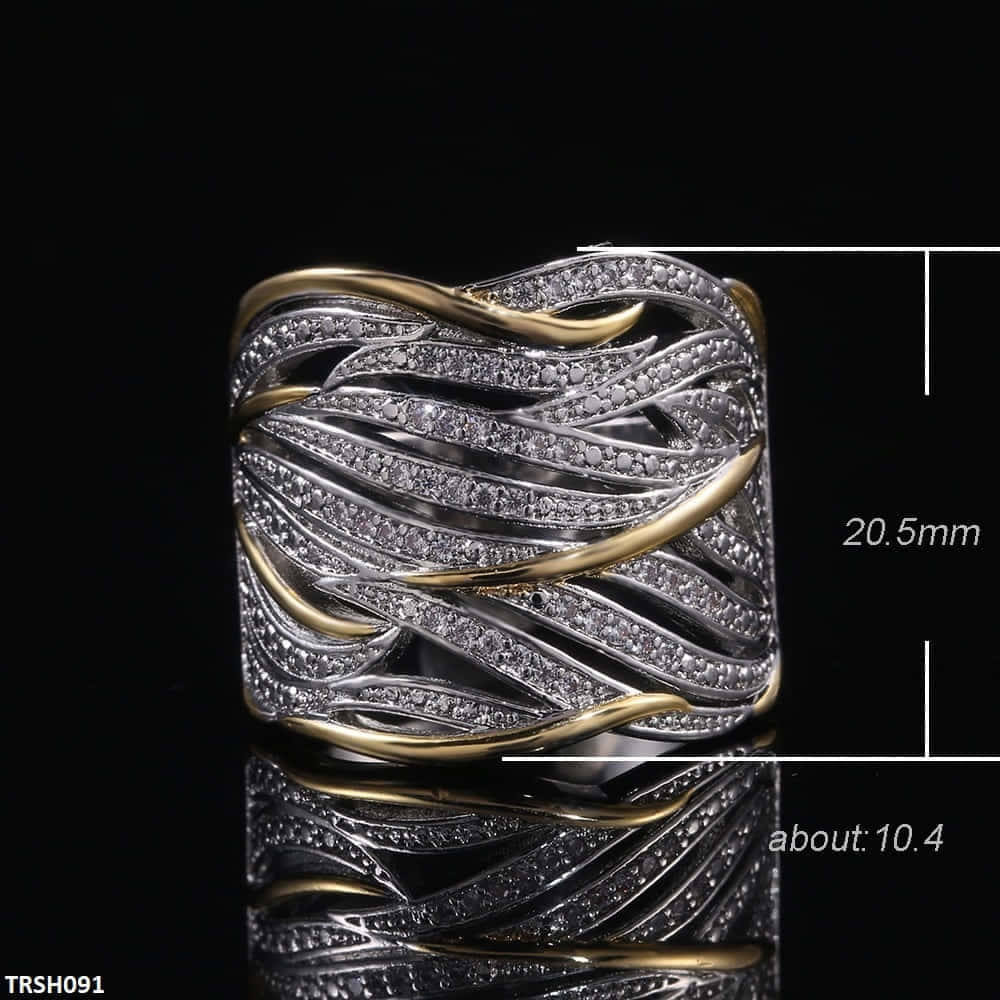 Casual and formal zircon band  