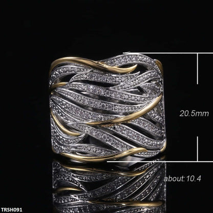 Casual and formal zircon band  