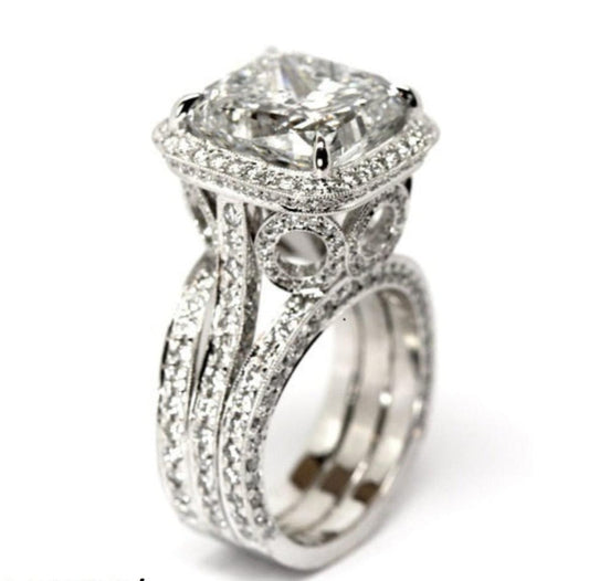 Up Level Zircon Cushion Ring - Havenon Store