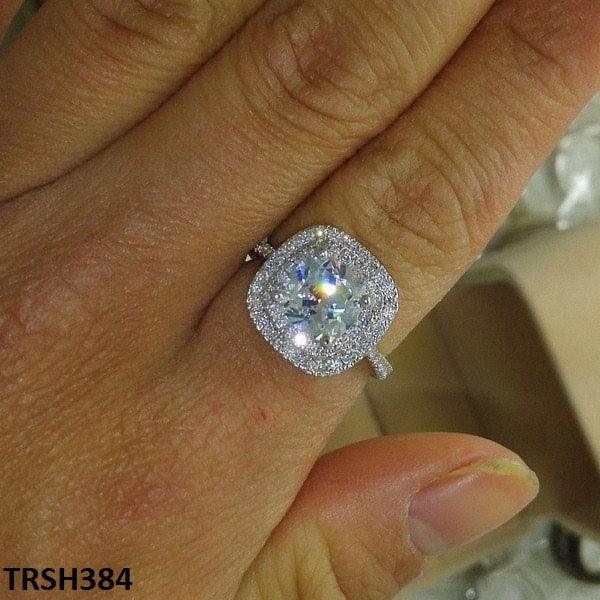 Zircon Step Cusion Ring - Havenon Store