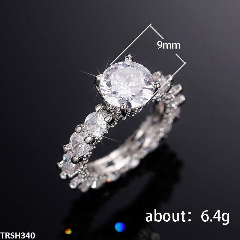 Silver Love Diamond Zircon Ring - Havenon Store