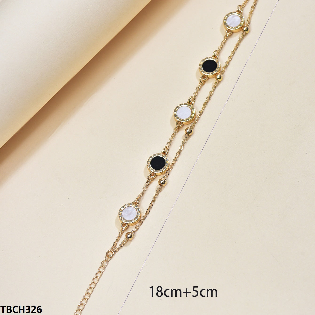 Electro gold-plated circle bracelet  