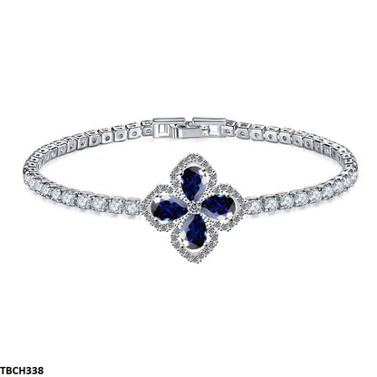 Zircon Gemstone Flower Tear Bracelet - Havenon Store