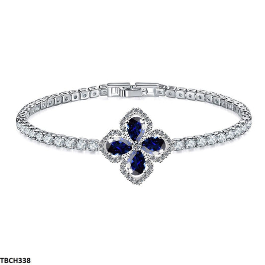 Zircon Gemstone Flower Tear Bracelet - Havenon Store