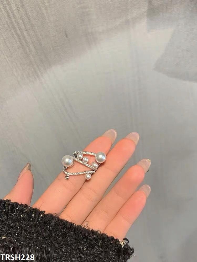 Galaxy Zircon Pearl Ring - Havenon Store