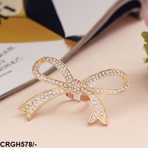 Adjustable Golden Big Bow Ring - Havenon Store