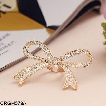 Adjustable Golden Big Bow Ring - Havenon Store