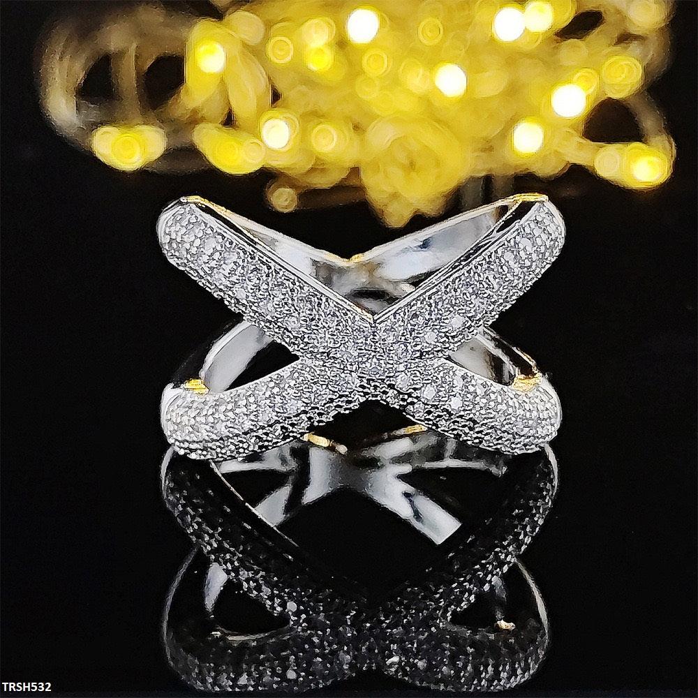 Adjustable Zircon Cross Ring - Havenon Store