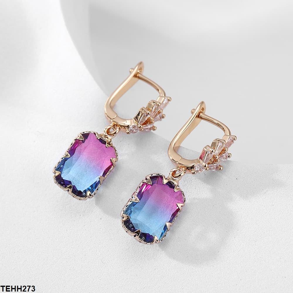 Silver Sterling Radiant Drop Ear Hoops - Havenon Store