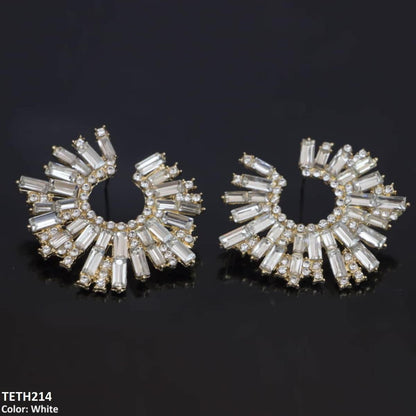 Crystal Stone Round Tops Pair - Havenon Store
