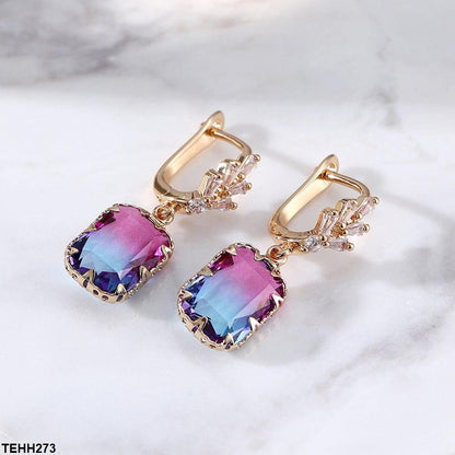 Silver Sterling Radiant Drop Ear Hoops - Havenon Store