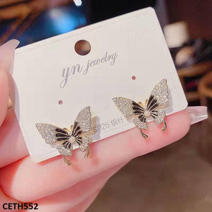 RhineStone Butterfly Stud Tops Pair - Havenon Store