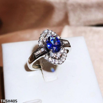Sapphire Oval Step Adjustable Ring - Havenon Store