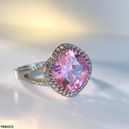 Cushion Stone Studded Ring - Havenon Store
