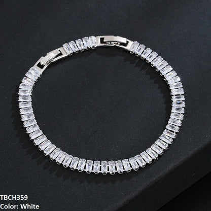 Zircon AA Link Rectangle Bracelet - Havenon Store