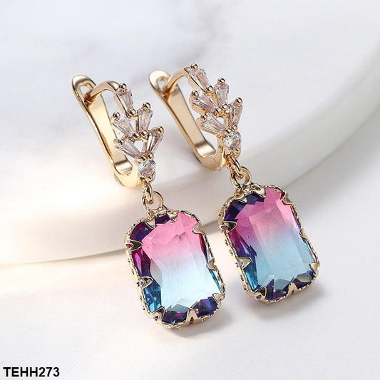 Silver Sterling Radiant Drop Ear Hoops - Havenon Store