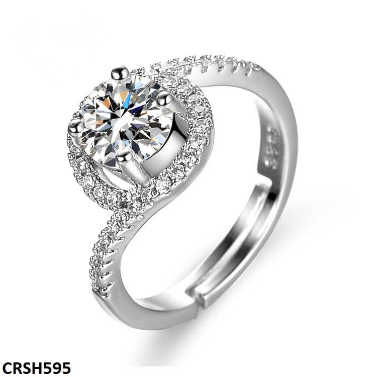 Silver Plated ZigZag Cathedral Ring - Havenon Store