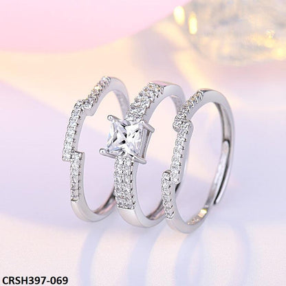 Adjustable Triple Zircon Ring - Havenon Store