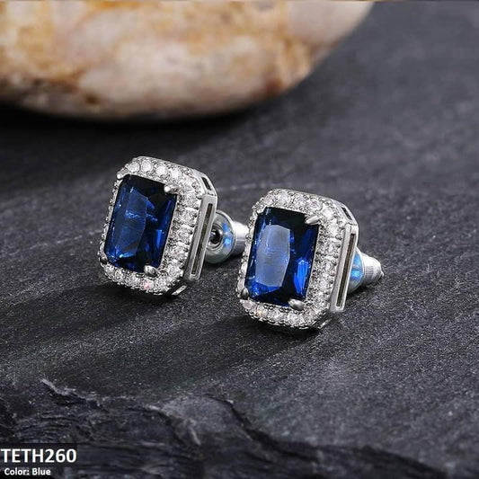 Square Cushion Zircon Tops Pair - Havenon Store