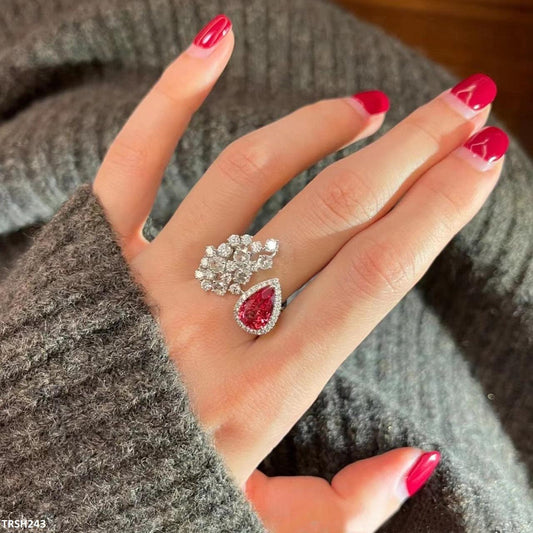 Step Tear Leaf Adjustable Ring - Havenon Store