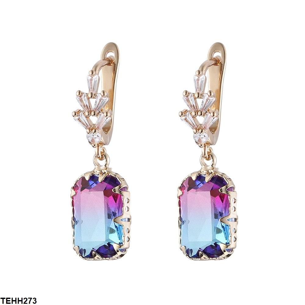 Silver Sterling Radiant Drop Ear Hoops - Havenon Store