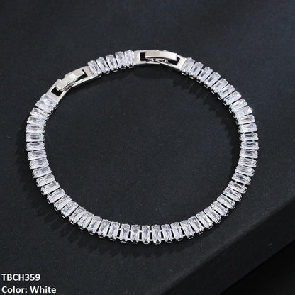 Zircon AA Link Rectangle Bracelet - Havenon Store