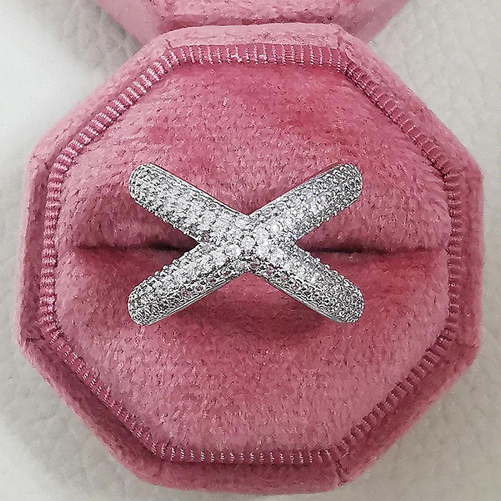 Adjustable Zircon Cross Ring - Havenon Store