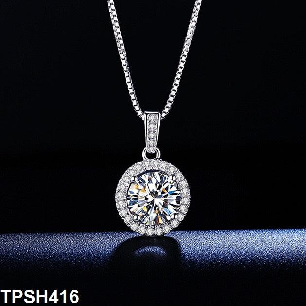 Zirconia Round Crystal Pendant - Havenon Store